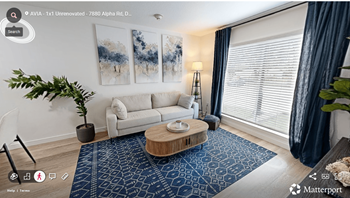 Fully furnished living room